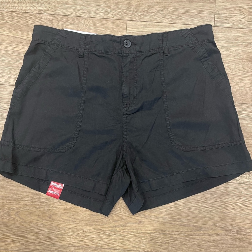 Social Standard by Sanctuary Women's Washed Black Casual Shorts XL NWT